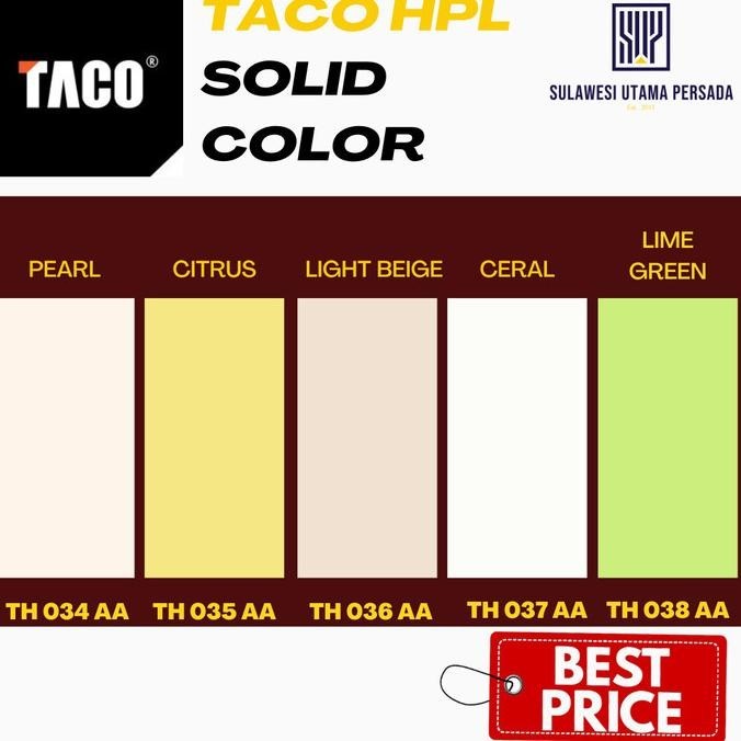 ] TACO HPL SOLID COLOR AA