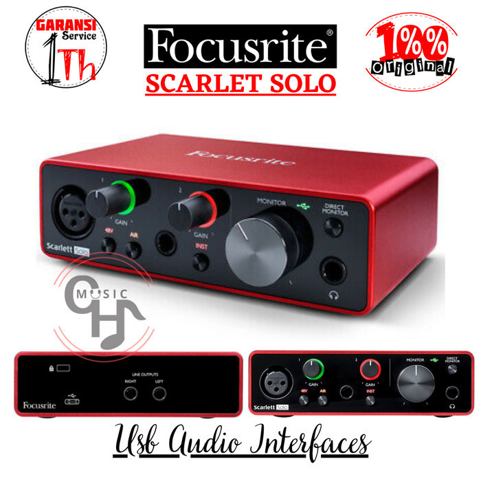 FOCUSRITE SCARLETT SOLO SOUNDCARD RECORDING