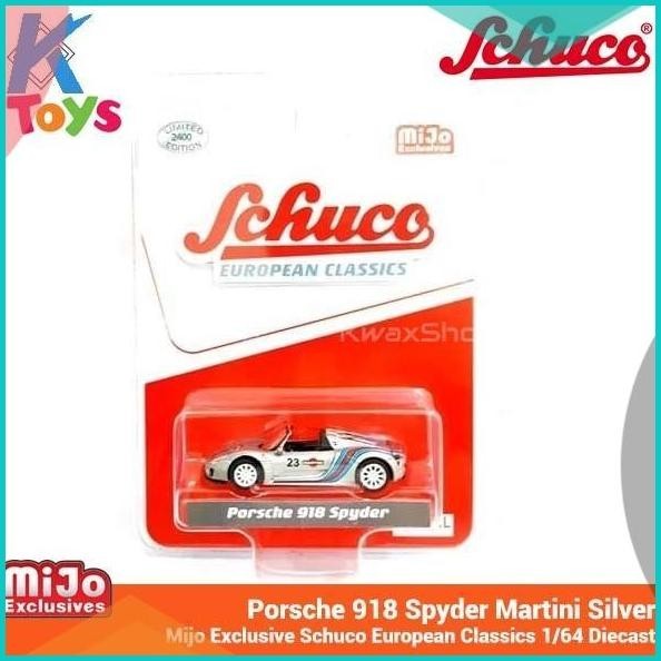 Porsche 918 Spyder Martini Silver - Mijo Exclusive Schuco Diecast 16no