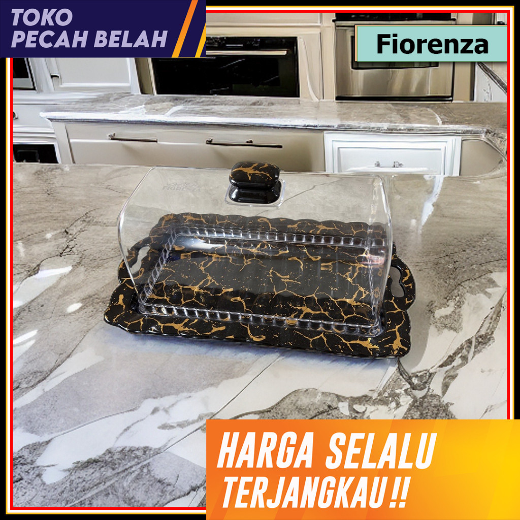 Fiorenza - Bread Plate (Tempat Roti/Tempat Kue) MH-578 Hitam Fiorenza