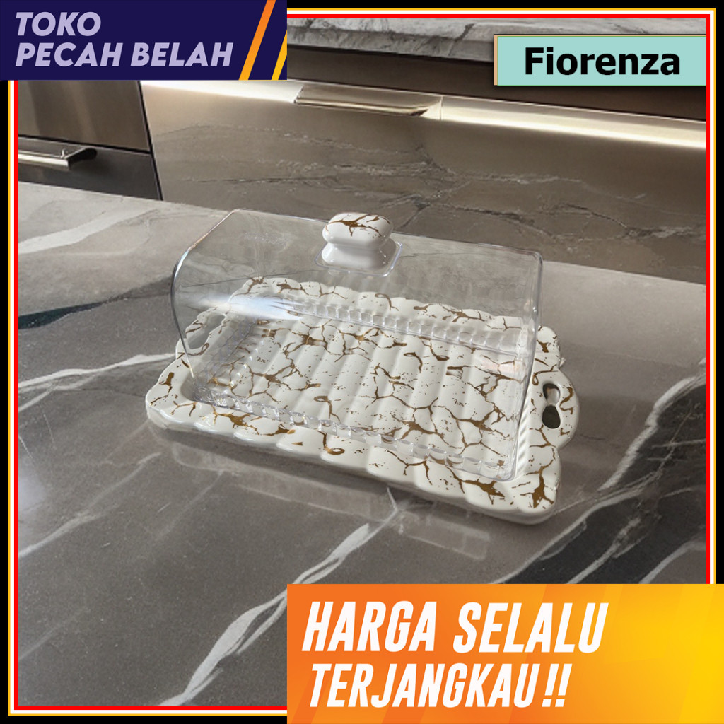 Fiorenza - Bread Plate (Tempat Roti/Tempat Kue) MP-578 Putih Fiorenza