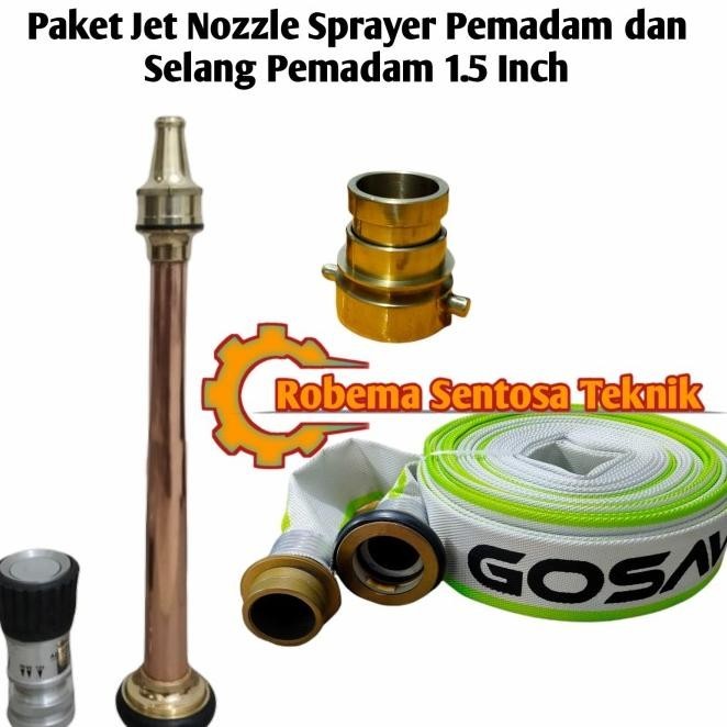 Nozzle Jet Fire Sprayer Pemadam Dan Selang Pemadam Kebakaran 1.5 Inch