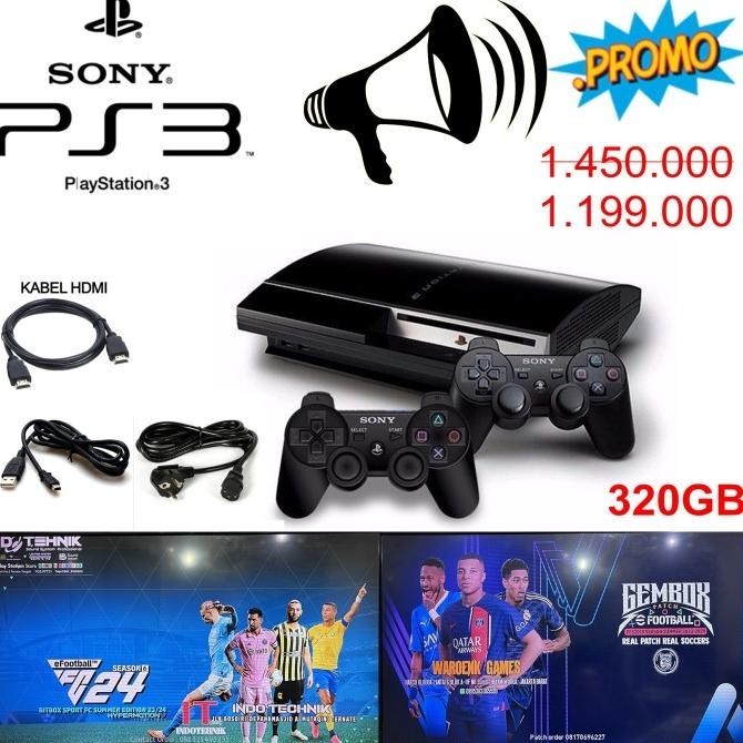 Ps3 Cfw Murah Hardisk 320Gb Bonus 2 Stik Free Full Game Premium
