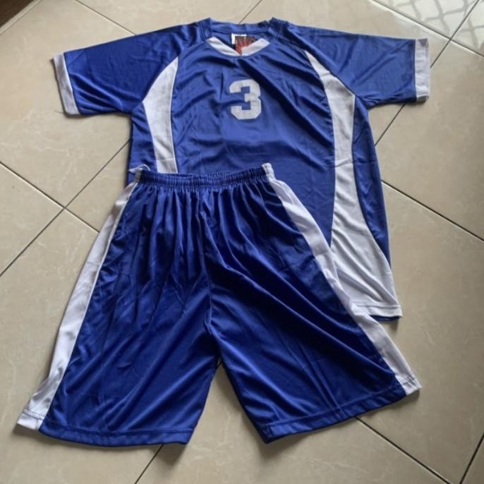 Setelan bola jersey kaos tim futsal dewasa lusinan 12 stel