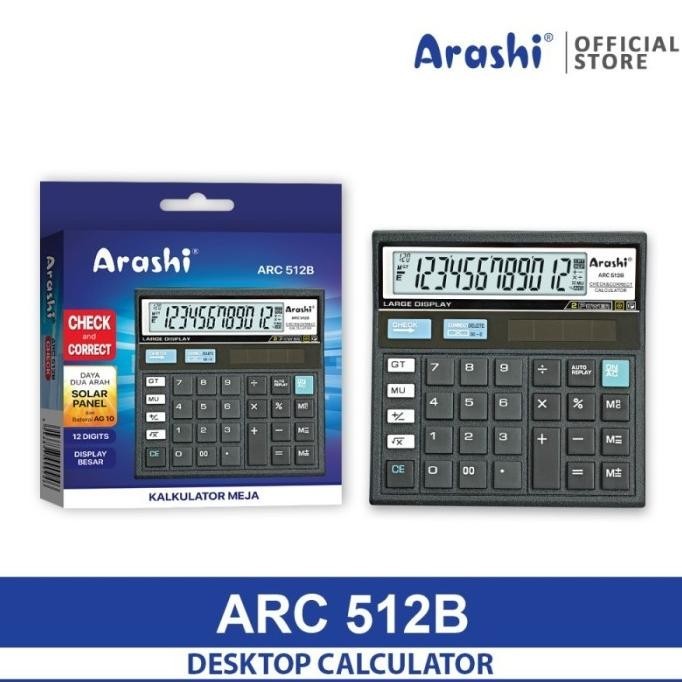 

Big Sale - Kalkulator Arashi ARC 512B 12 Digit Check Correct .,
