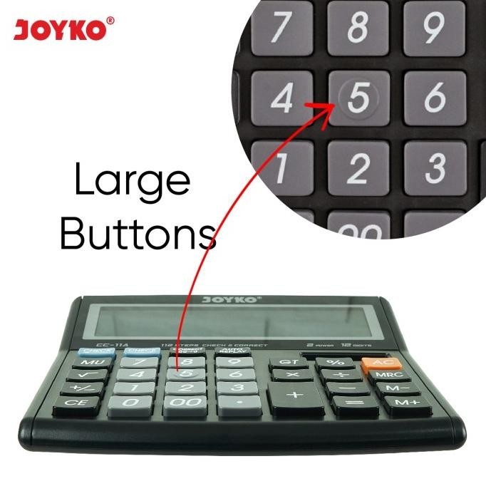 

Update Calculator / Kalkulator Joyko CC-11A / 12 Digits / Check Correct ..