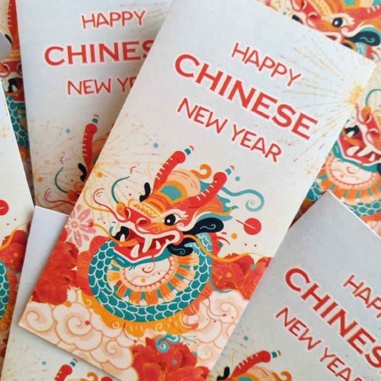 

Promo Akhir Tahun Angpao Imlek 2024 Tahun Naga Chinese New Year Custom Nama Isi 8 Pcs Promo