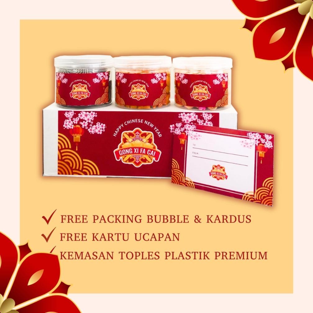 

Bisa Cod [Delish Snacks] Cny Hampers Isi 3 Toples (L) / Bingkisan Parsel Parcel Chinese New Year / Gift Box Makanan Spesial Imlek / Sincia Gift Tahun Baru Imlek 2024 Murah