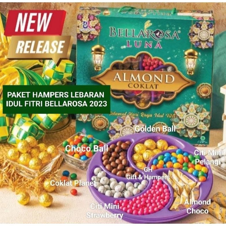 

Big Sale Paket Hampers Lebaran Bellarosa Luna Coklat Almond Bella Idulfitri Set Big Sale