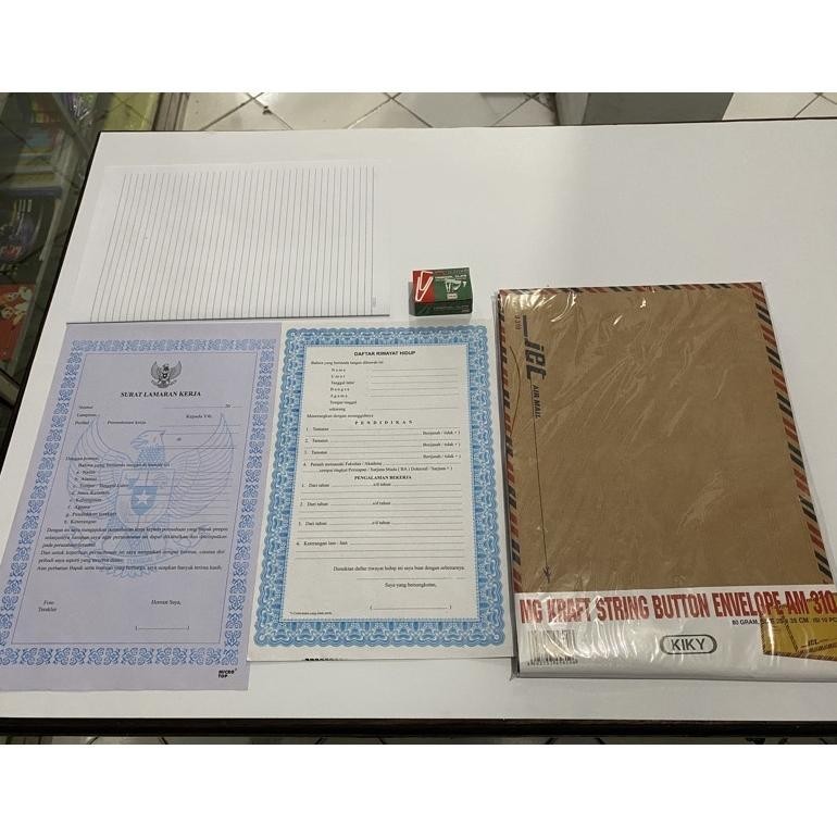

Bisa Cod Paket Lamaran Kerja Amplop Komplit Murah