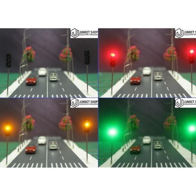 Traffict Light Signal Rambu Lampu Lalu Lintas - Diorama Maket Miniatur | Tokonisaya
