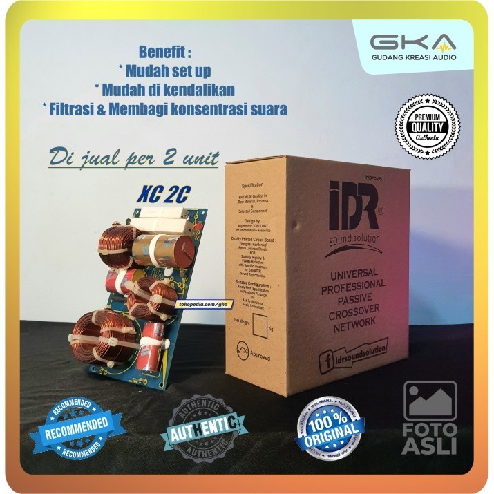 CROSSOVER PASIF XC 2C IDR - UNIVERSAL CROSSOVER PROFESSIONAL AUDIO