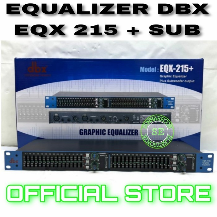 EQUALIZER DBX 215 SUBWOOFER EQUALIZER DBX EQX 215 SUB