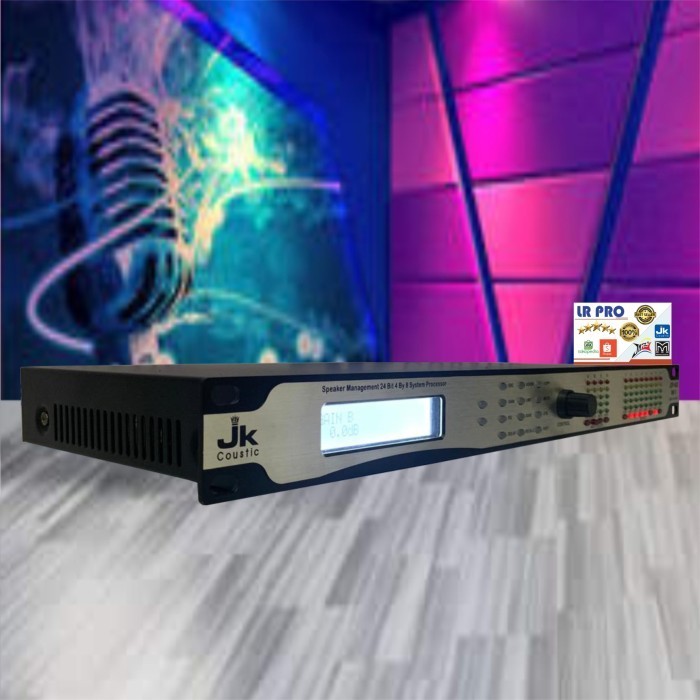 DLMS 4 IN / 8 OUT SPEAKER MANAGEMENT JK COUSTIC JDP 408MKII / SILVER