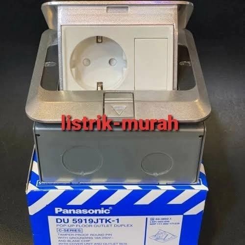 PANASONIC POP UP STOP KONTAK LANTAI ARDE + BLANK DU5919JTK-1 DU5919