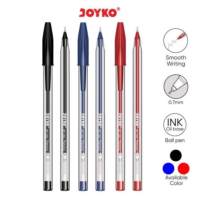

Ball Pen Pulpen Pena Joyko Bp-345 Haruto 0.7 Mm