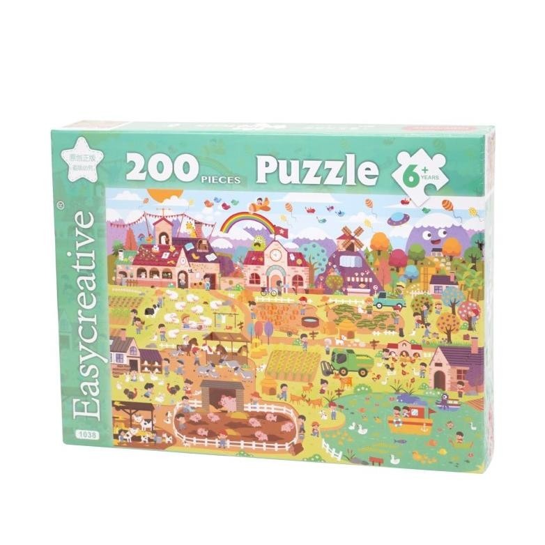 BNH KKV Easycreative Fun Farm/Picnic party 200 pieces boxed puzzle 11ZF2001038/11ZF2001040 TERLARIS