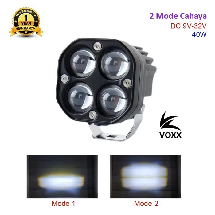 LAMPU SOROT TEMBAK LASER GUN LED CWL 40W 4 MATA LENSA 4D CREE LASER