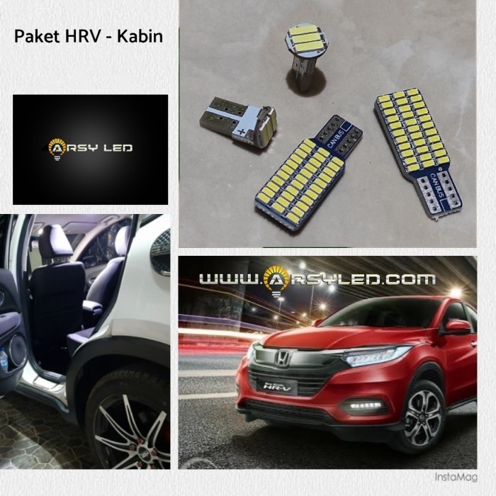 PAKET LAMPU LED PLAFON KABIN HONDA HRV HR-V ISI 4 SUPER BRIGHT
