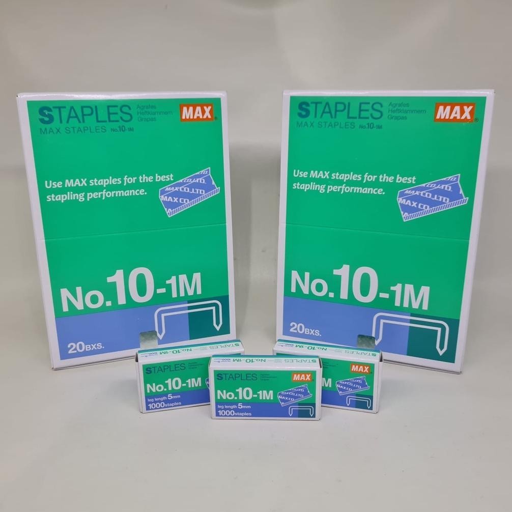 

Promo Akhir Tahun Isi Stapler Max No. 10-1M Original | 1 Slop (Isi 20 Pak Kecil) Cod