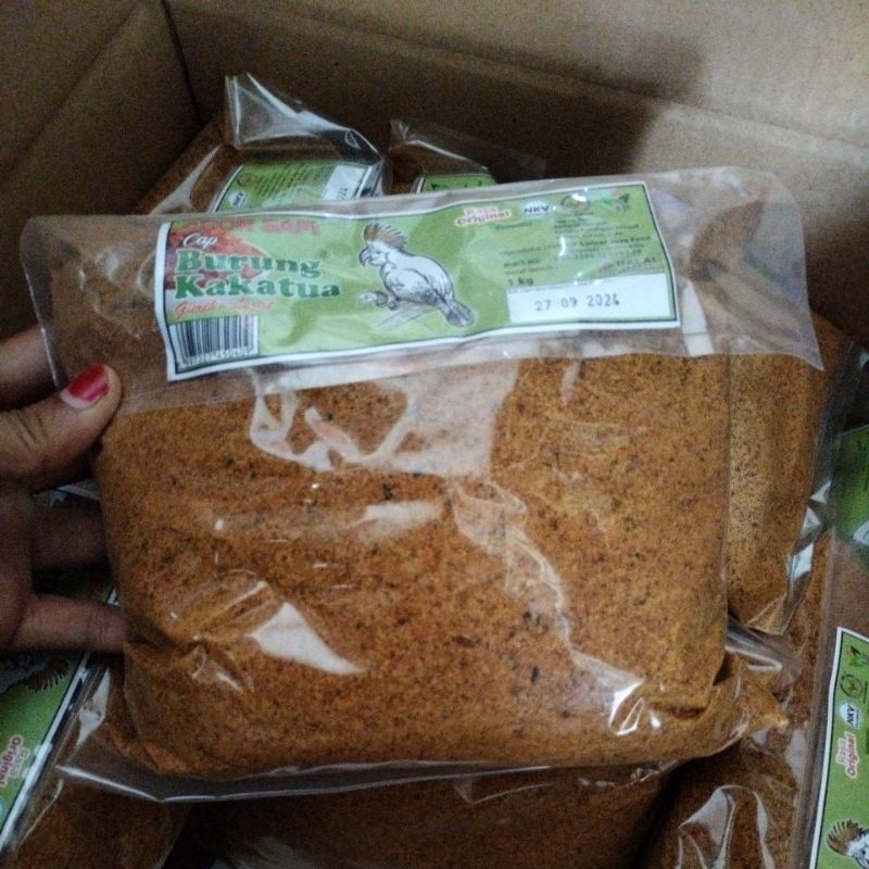 

Abon Sapi Cap Burung Kakatua Butir Halus Abon Boyolali 1 Kg