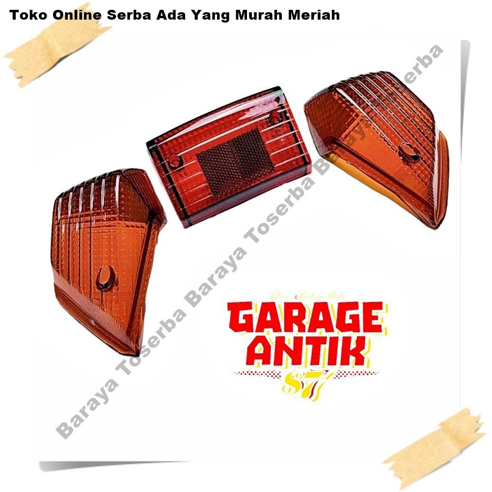 mika stop lampu belakang set mika sein suzuki rc80 rc100 Jadul Vintage