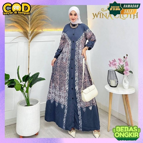 Gamsi Cewek Cantik Pakaian Juba Remaja Masa Kini Jubah Dris Bahan Tebal Baju Ghames Wanita Dewasa Re