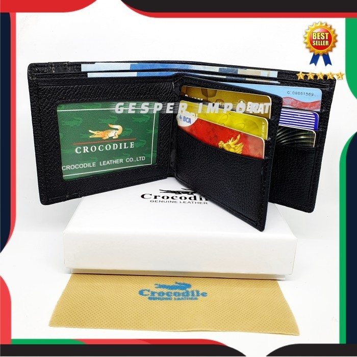 Dompet pria crocodile kulit asli import
