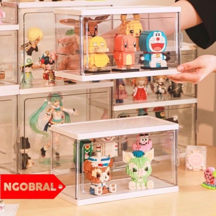 Box Mika Akrilik/ Kotak Display Pajangan Mini Figure Acrylic Bag