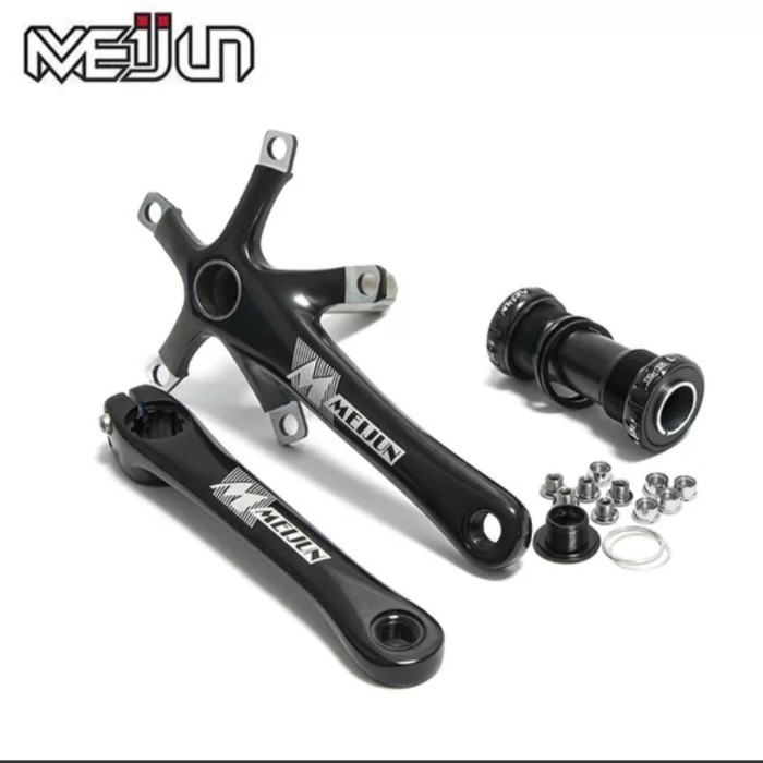 MEIJUN ARM CRANK HOLLOWTECH 2 BCD 130MM - ARM CRANK HT2 SEPEDA LIPAT