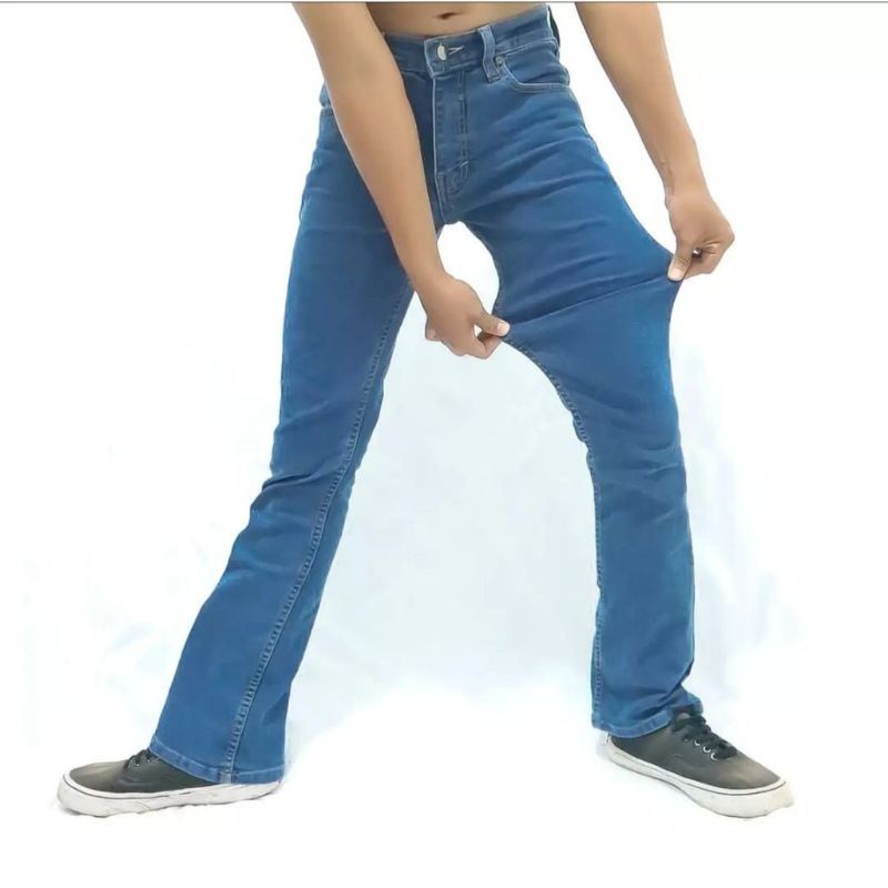 NEW LAUNCHING TERMURAH CELANA JEANS Celana Jeans Pria Cutbray Lepis panjang Melar model Cutbray