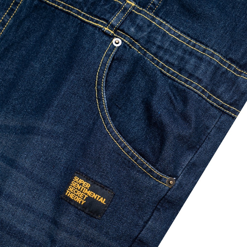 NEW LAUNCHING TERMURAH CELANA JEANS SSST Coverall Shortsleeve Jumpsuit Denim Indigo