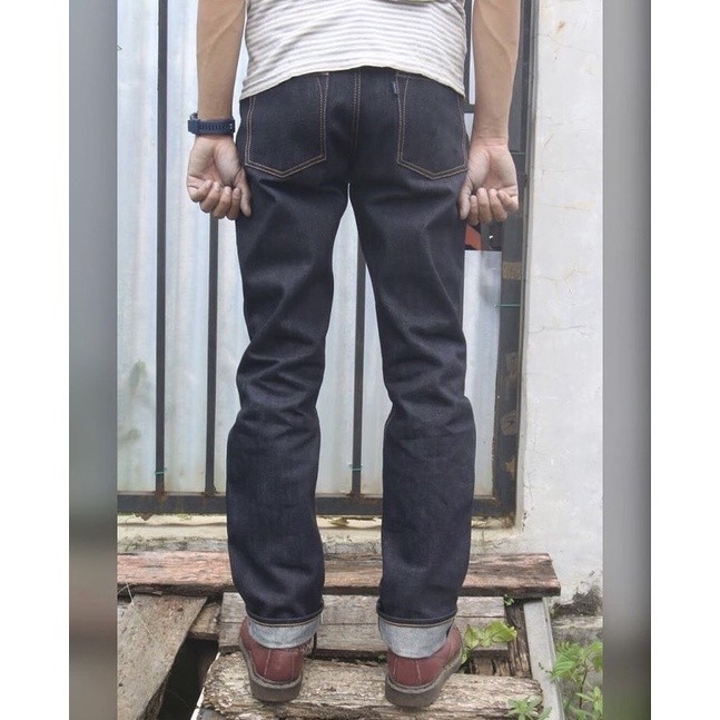 NEW LAUNCHING TERMURAH CELANA JEANS Denim selvedge 14.16.17.19 oz selvedge red line