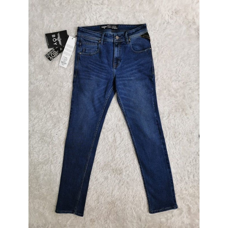NEW LAUNCHING TERMURAH CELANA JEANS Celana Jeans Pria Boy London Original 100% Biru Wash - Slim fit
