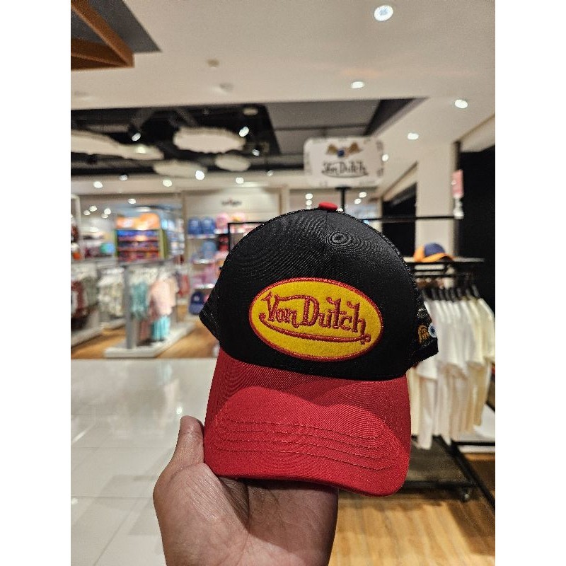 New Arrival Vondutch Cap Men - Von Dutch Topi Pria Original - Red Bk