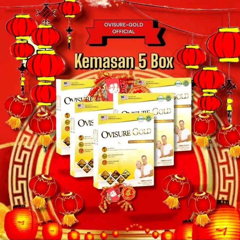 

ovisure gold milk - susu kesehatan untuk tulang sendi - original 5 box