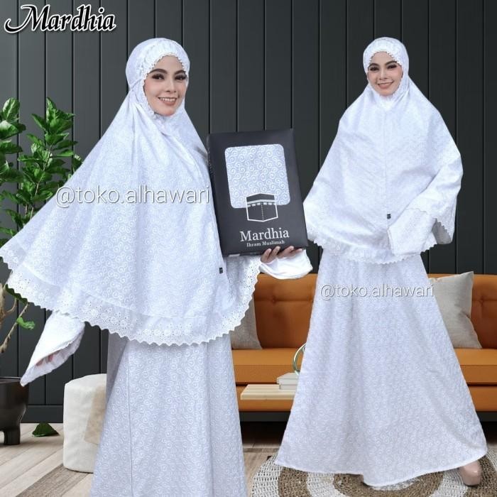 Gamis Ihram Wanita Lengkap Gamis Katun Paris Perlengkapan Haji &Umroh