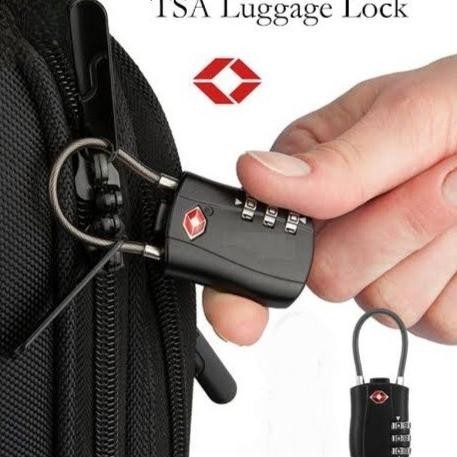 TSKY Pin Gembok Koper Tas TSA Tali Kawat Baja Serbaguna