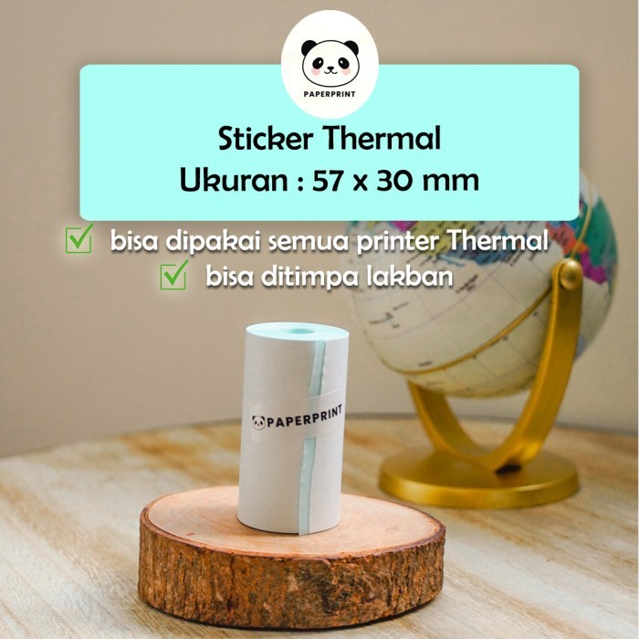 

Terlaris Kertas Sticker Thermal Peripage Paperang 57X30 Mm Promo Terbaru