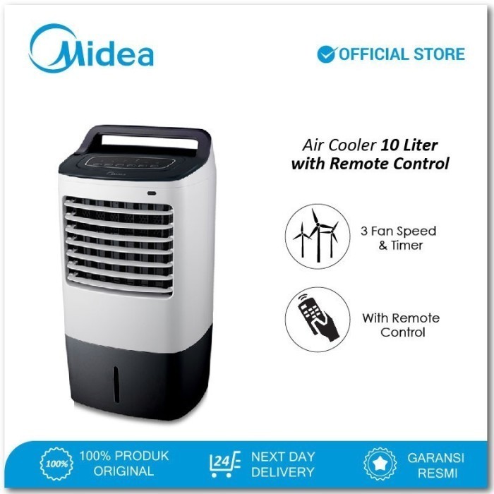 Midea Ac120-16F Air Cooler Portable Standing 3 In 1 Hepa Filter 10 L Termurah