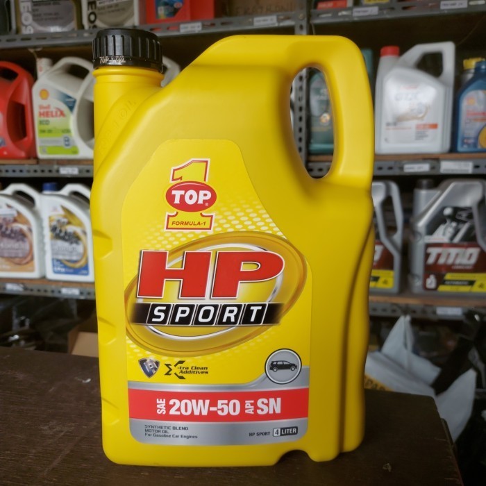 TOP 1 HP OLI MESIN MOBIL 4 LITER top1 galon