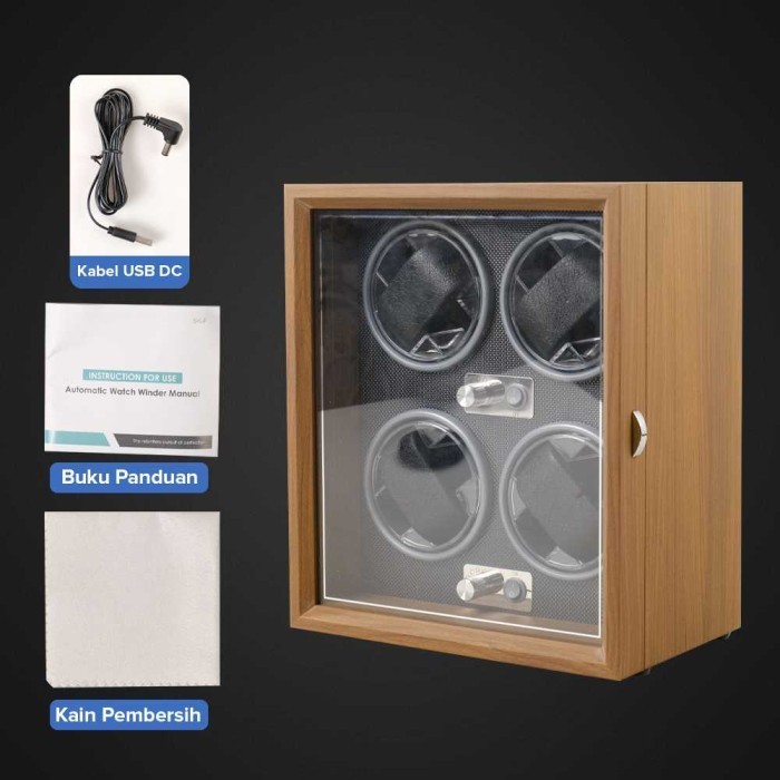 Automatic Watch Box Winder Lemari Tempat Jam Tangan Otomatis 4