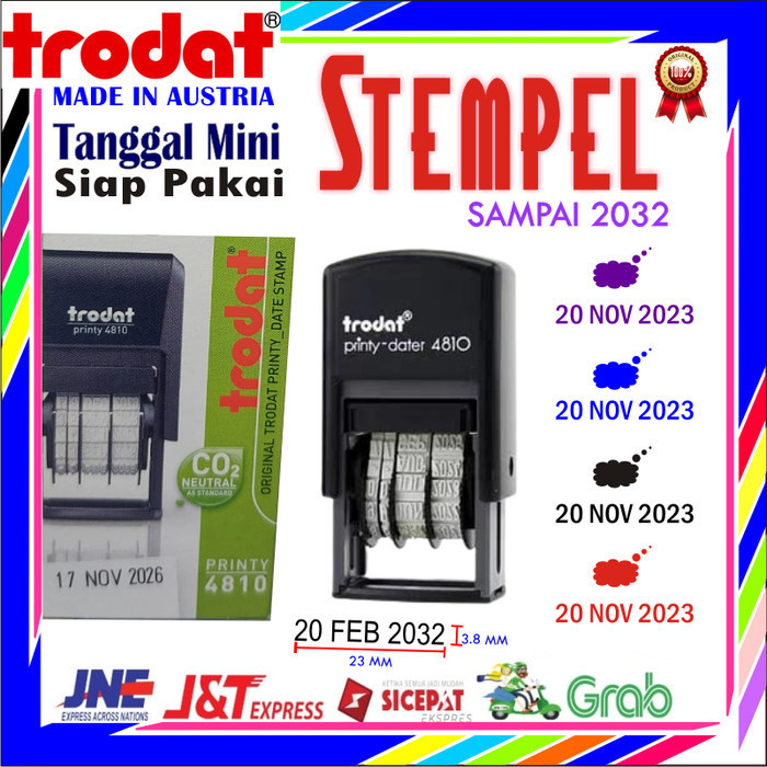 

Stempel Trodat 4810 Tanggal Bulan Tahun Otomatis Angka Date Stamp Exp