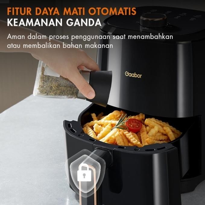 Gaabor Air fryer 4L Pengorengan Tanpa Minyak Low Watt