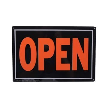 

Sign Board Label Open Close Aluminium 25X35 Cm Best