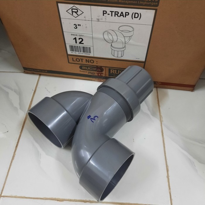 P Trap P-Trap Ptrap 3" Inch Pvc Rucika D Best