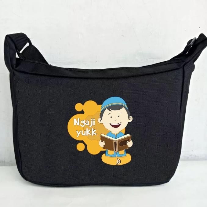 BIG SALE Tas Selempang Anak Laki Perempuan Untuk Ngaji Alquran Iqro Murah Win LARIS