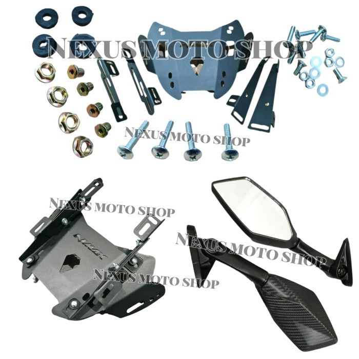 breket serpo nmax new plus spion r25 new nmax spion pendek plus breket