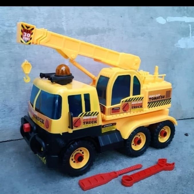 MAINAN MOBIL TRUCK CRANE JUMBO - MAINAN MOBIL TRUCK CRANE UKURAN BESAR | TESANI