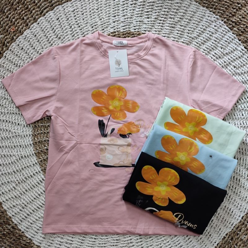 Kaos lengan Pendek Wanita Import MF Terbaru